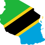Mapa vlajka Tanzánie