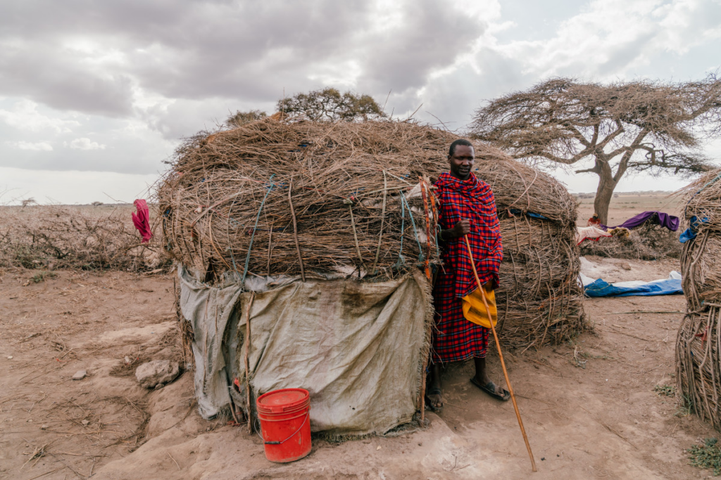 Tradiční masajské obydlí